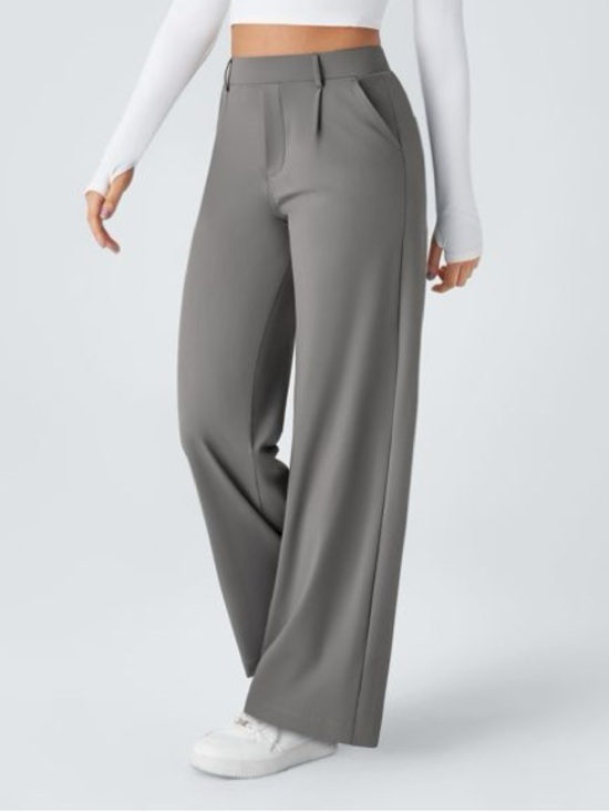 HALARA Pants - HALARA DayStretch High Waisted Pocket Straight Leg Work Pants Size M Regular